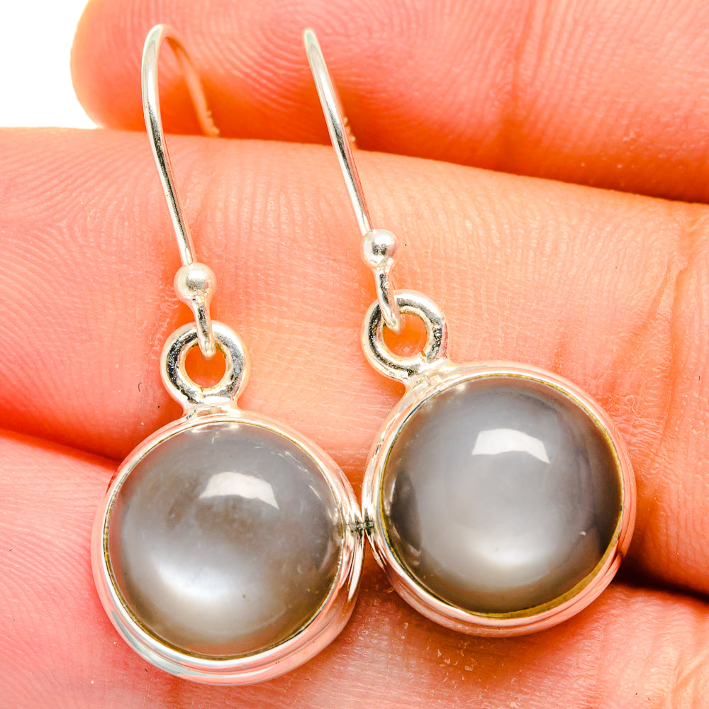 Moonstone Earrings handcrafted by Anasilvercos - EARR421833