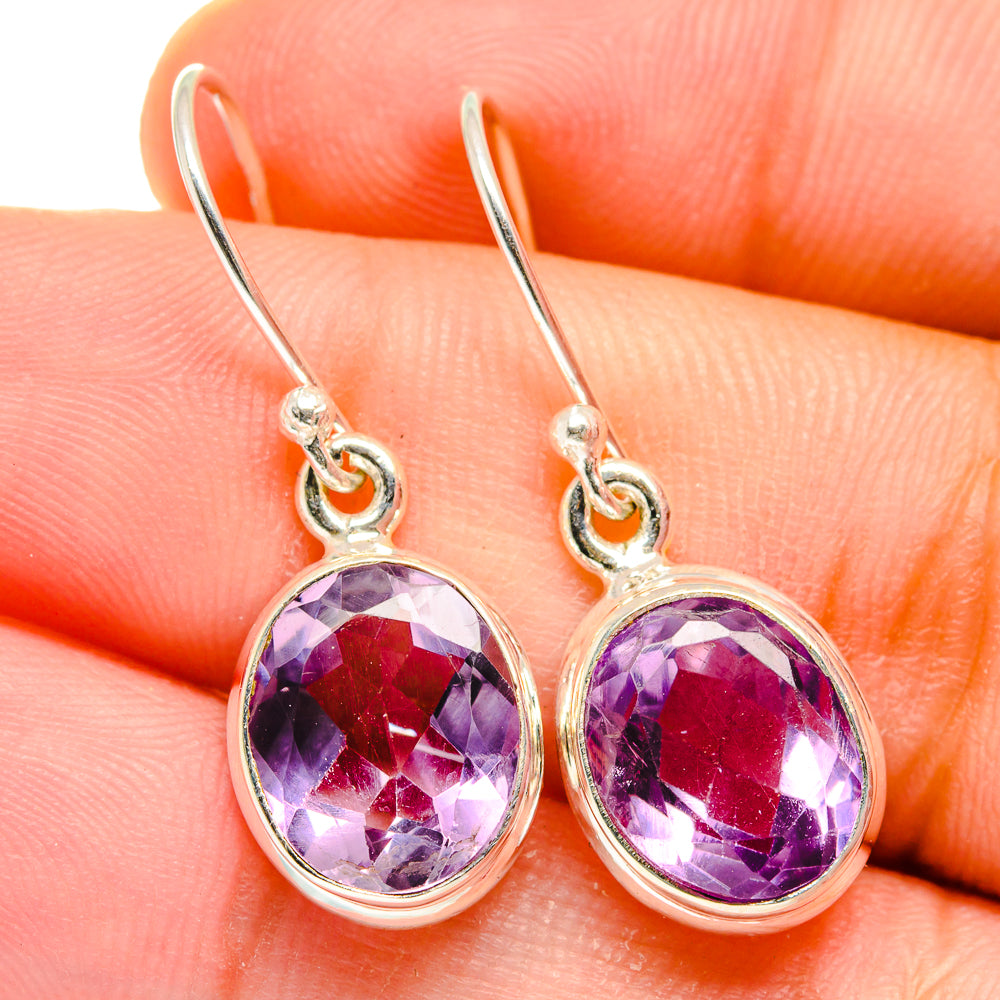 Amethyst Earrings handcrafted by Anasilvercos - EARR421839