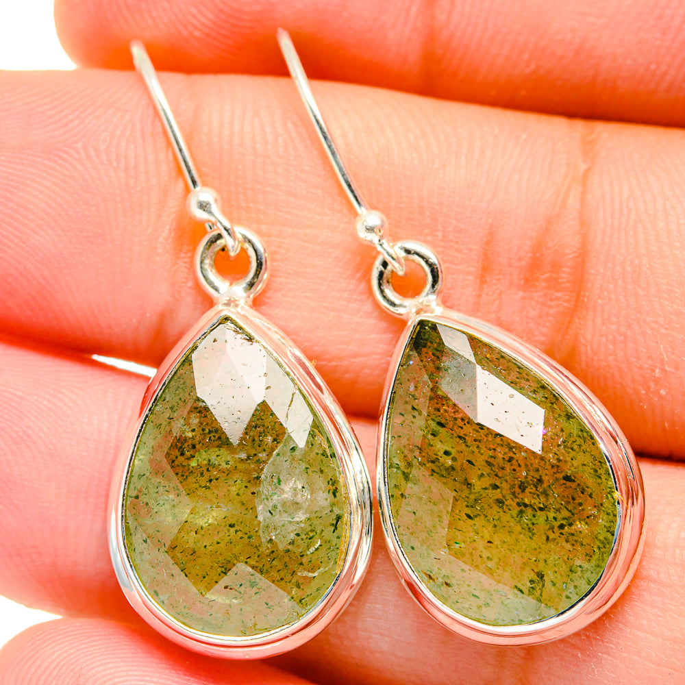 Prehnite Earrings handcrafted by Anasilvercos - EARR421841