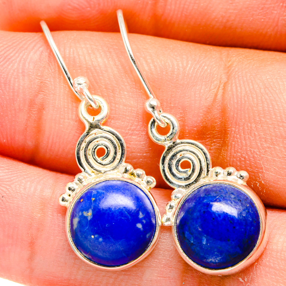 Lapis Lazuli Earrings handcrafted by Anasilvercos - EARR421853