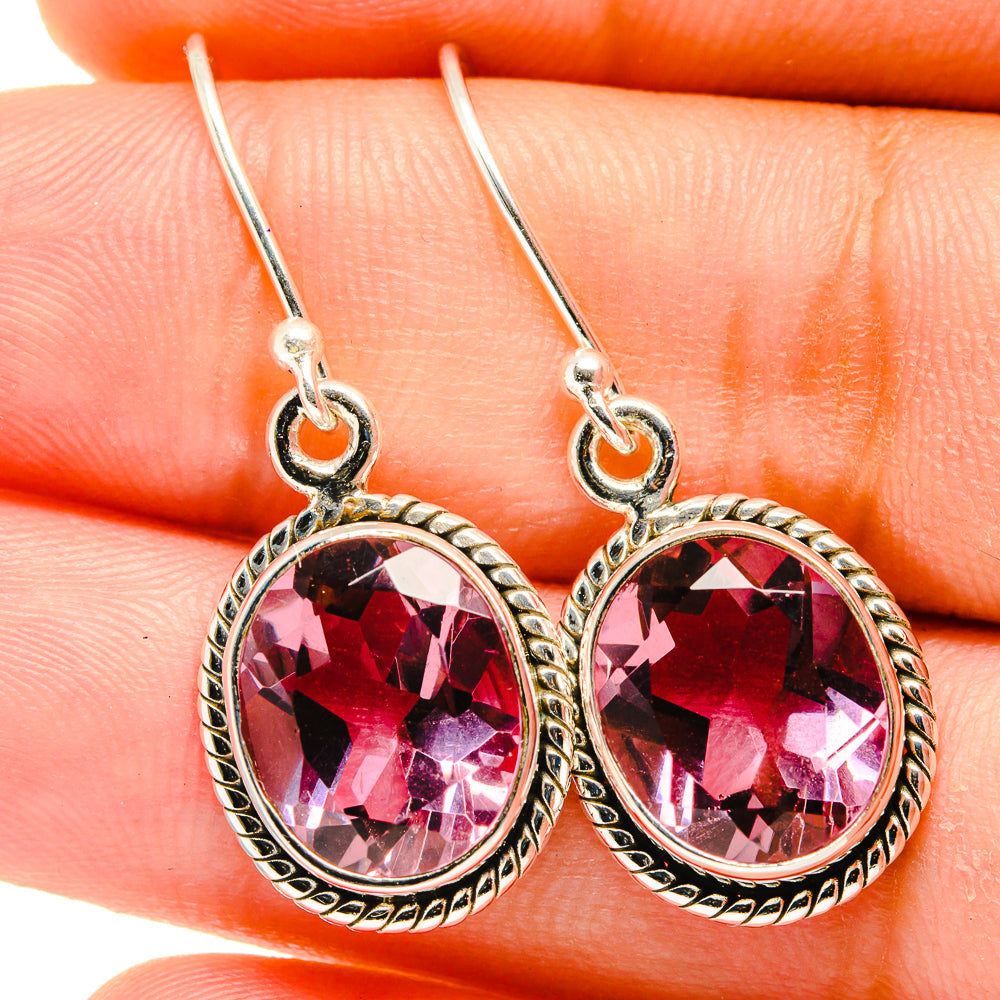 Color Change Alexandrite Earrings handcrafted by Anasilvercos - EARR421858