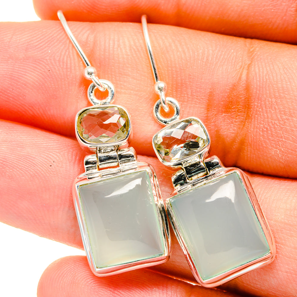 Aquamarine Earrings handcrafted by Anasilvercos - EARR421860
