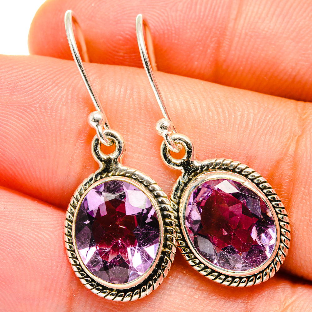 Amethyst Earrings handcrafted by Anasilvercos - EARR421876