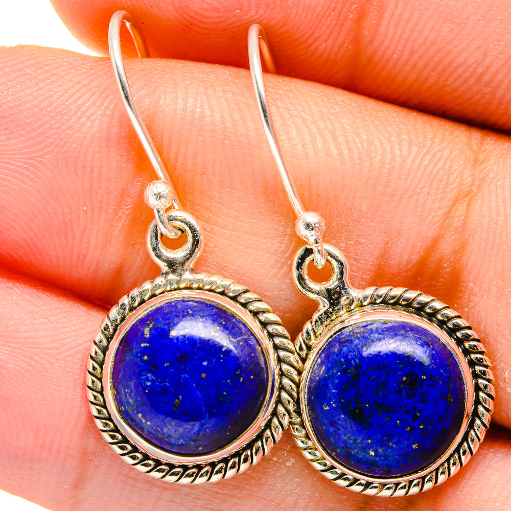 Lapis Lazuli Earrings handcrafted by Anasilvercos - EARR421880