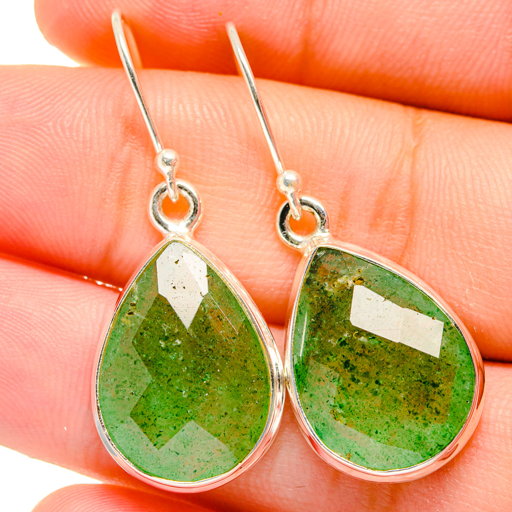 Green Aventurine Earrings handcrafted by Anasilvercos - EARR421888