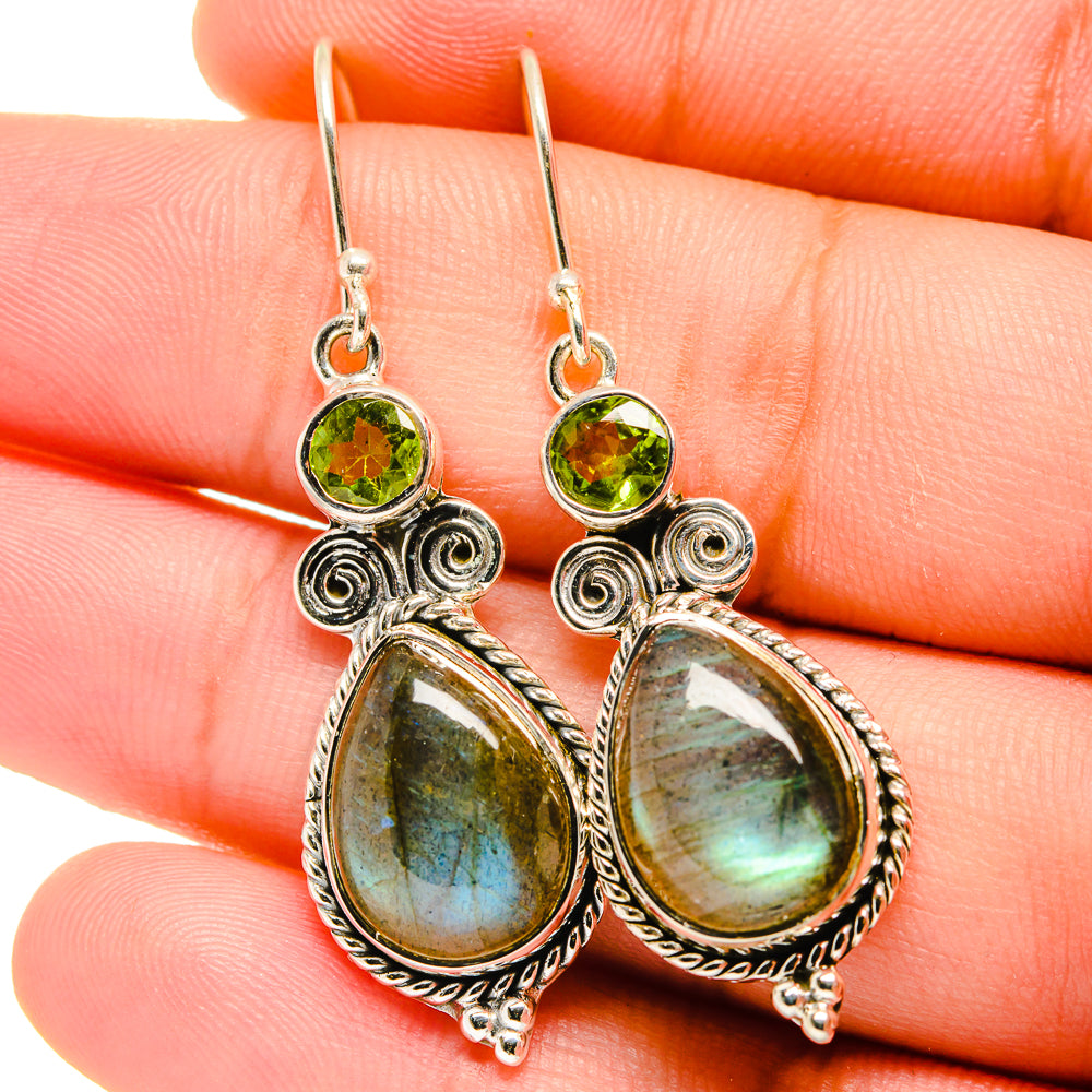 Labradorite Earrings handcrafted by Anasilvercos - EARR421899