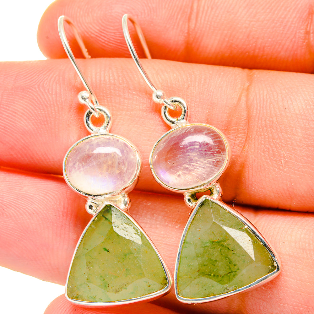 Prehnite Earrings handcrafted by Anasilvercos - EARR421906