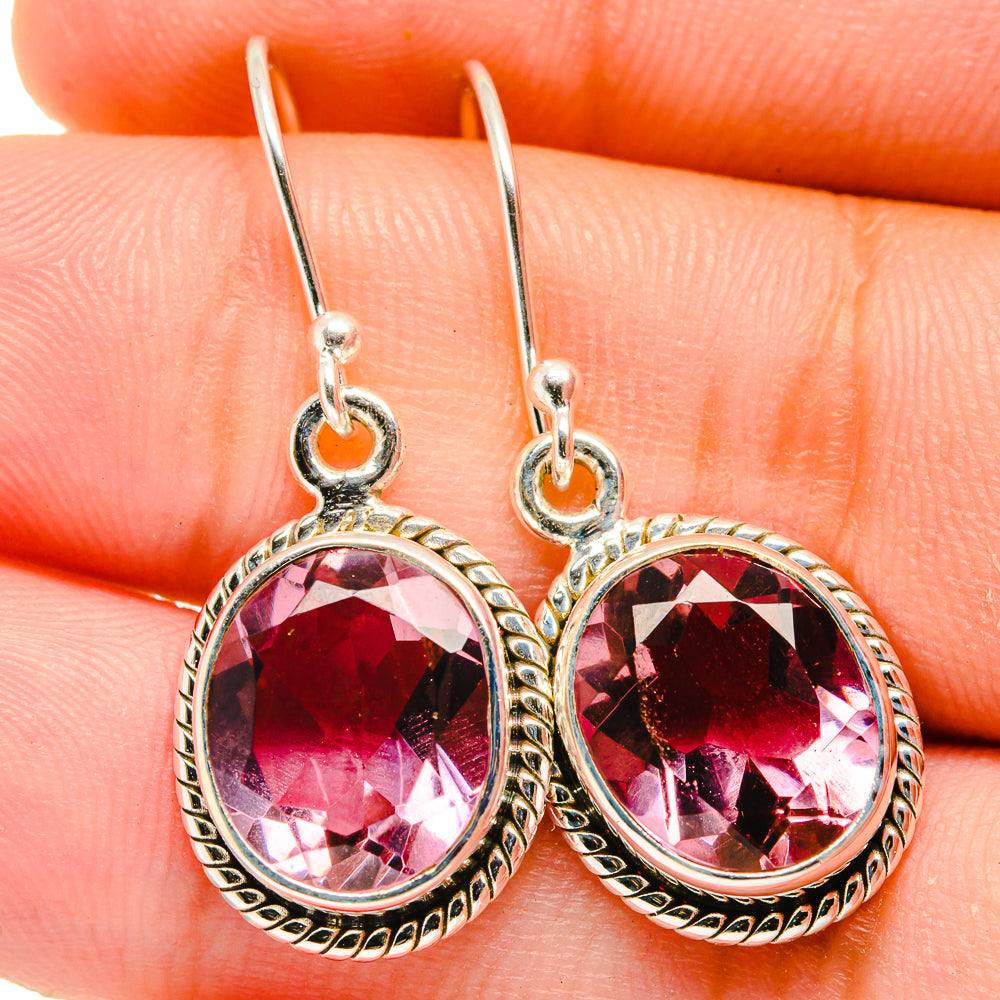 Color Change Alexandrite Earrings handcrafted by Anasilvercos - EARR421909
