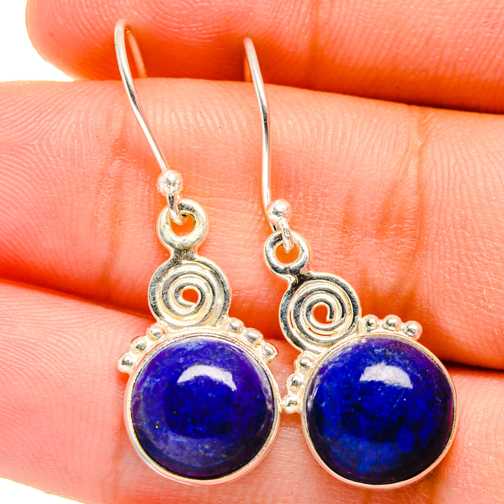 Lapis Lazuli Earrings handcrafted by Anasilvercos - EARR421913