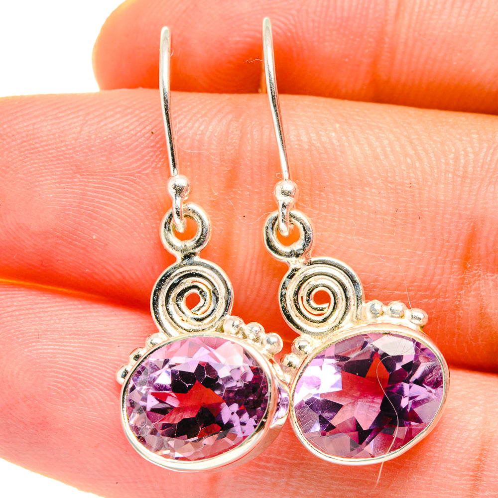 Amethyst Earrings handcrafted by Anasilvercos - EARR421925