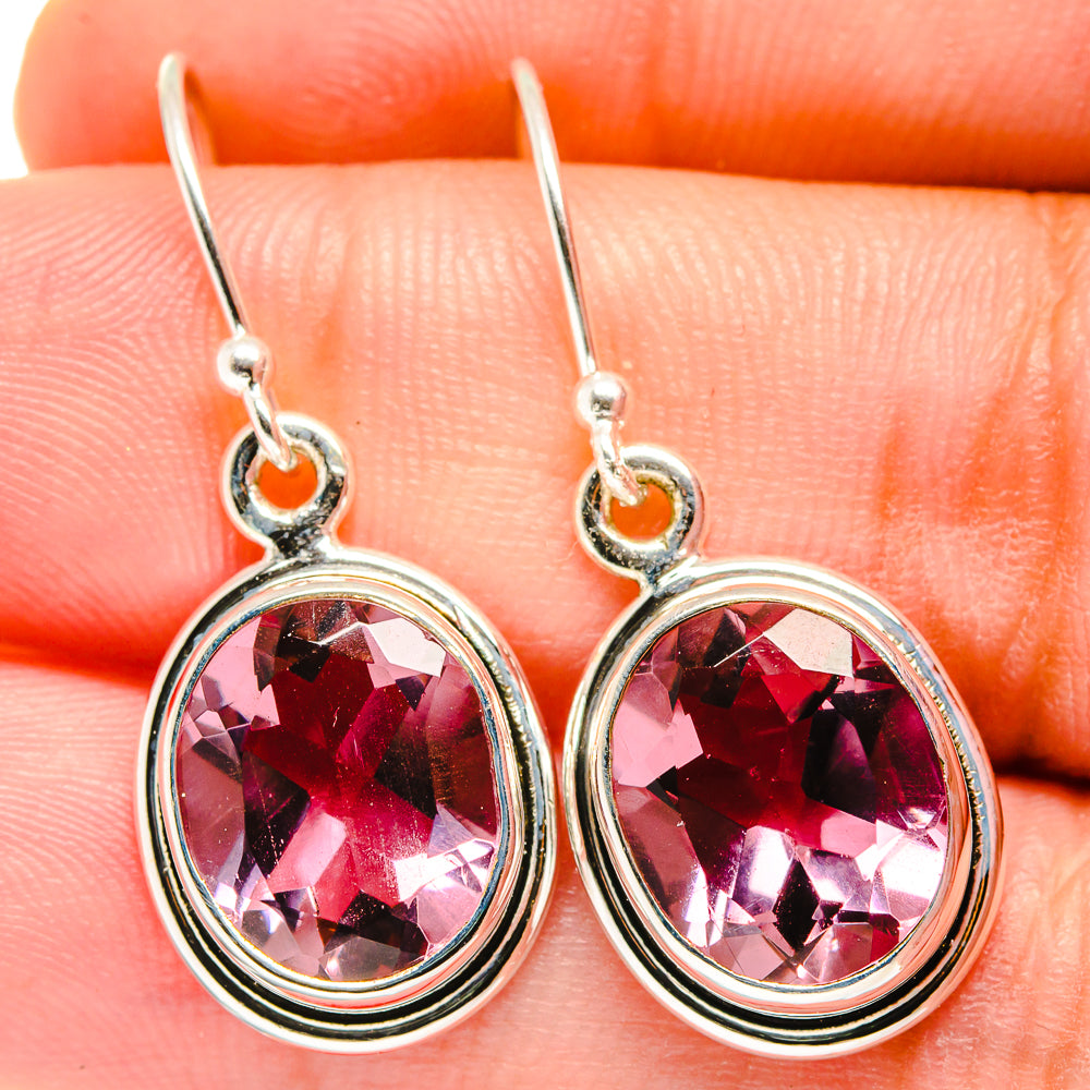 Color Change Alexandrite Earrings handcrafted by Anasilvercos - EARR421933
