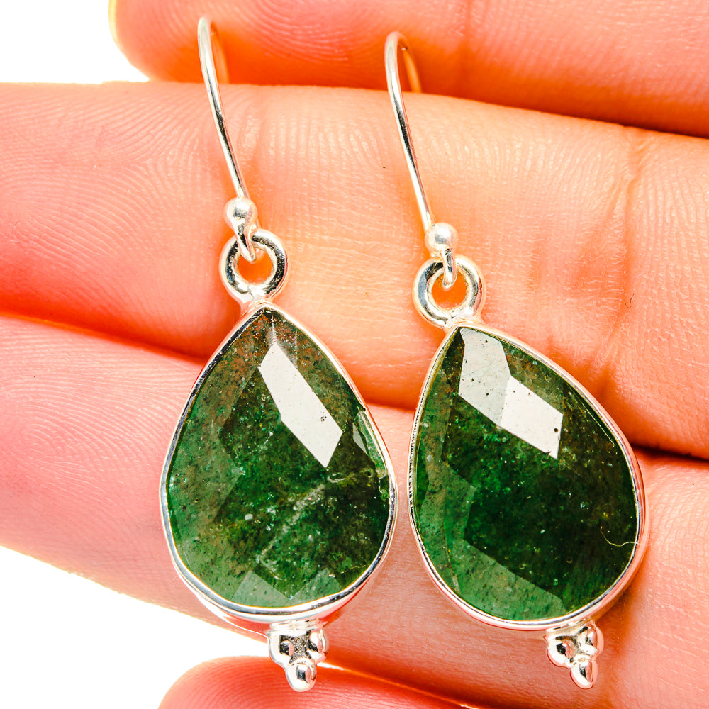 Green Aventurine Earrings handcrafted by Anasilvercos - EARR421961