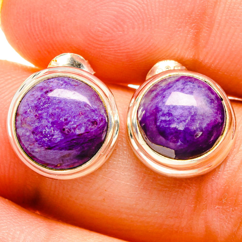 Charoite Earrings handcrafted by Anasilvercos - EARR421964
