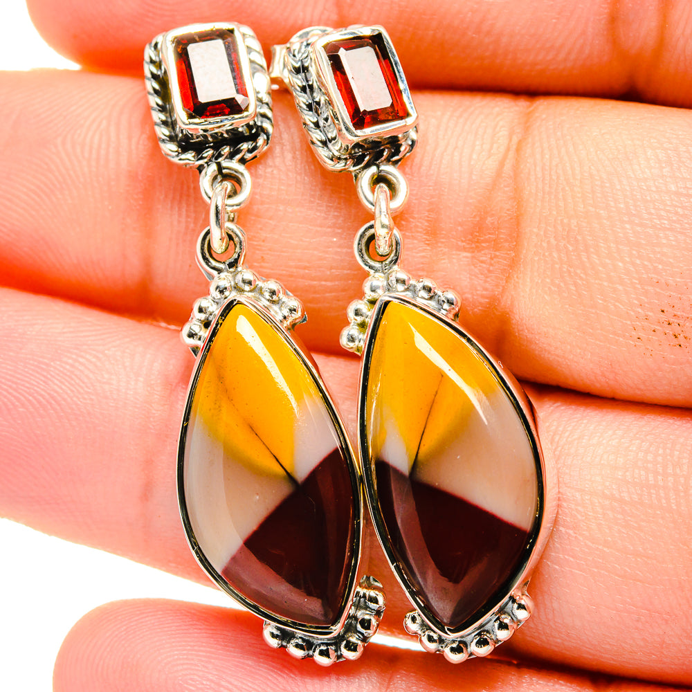 Mookaite Earrings handcrafted by Anasilvercos - EARR421993