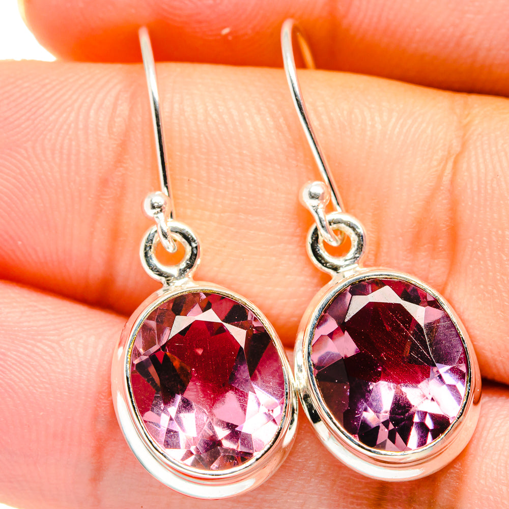 Color Change Alexandrite Earrings handcrafted by Anasilvercos - EARR421998