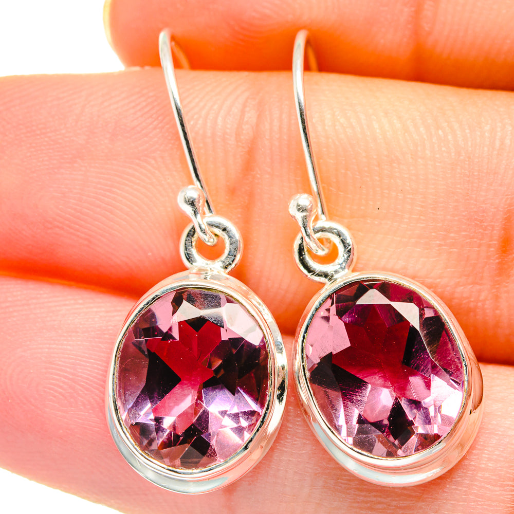 Color Change Alexandrite Earrings handcrafted by Anasilvercos - EARR422000
