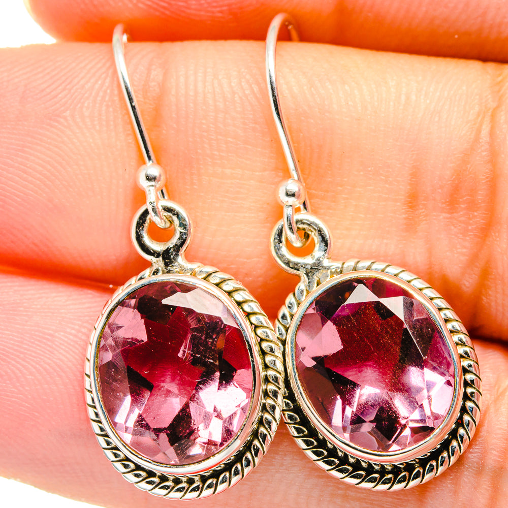 Color Change Alexandrite Earrings handcrafted by Anasilvercos - EARR422005