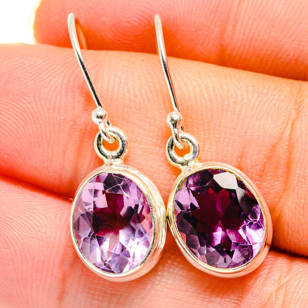 Amethyst Earrings handcrafted by Anasilvercos - EARR422040