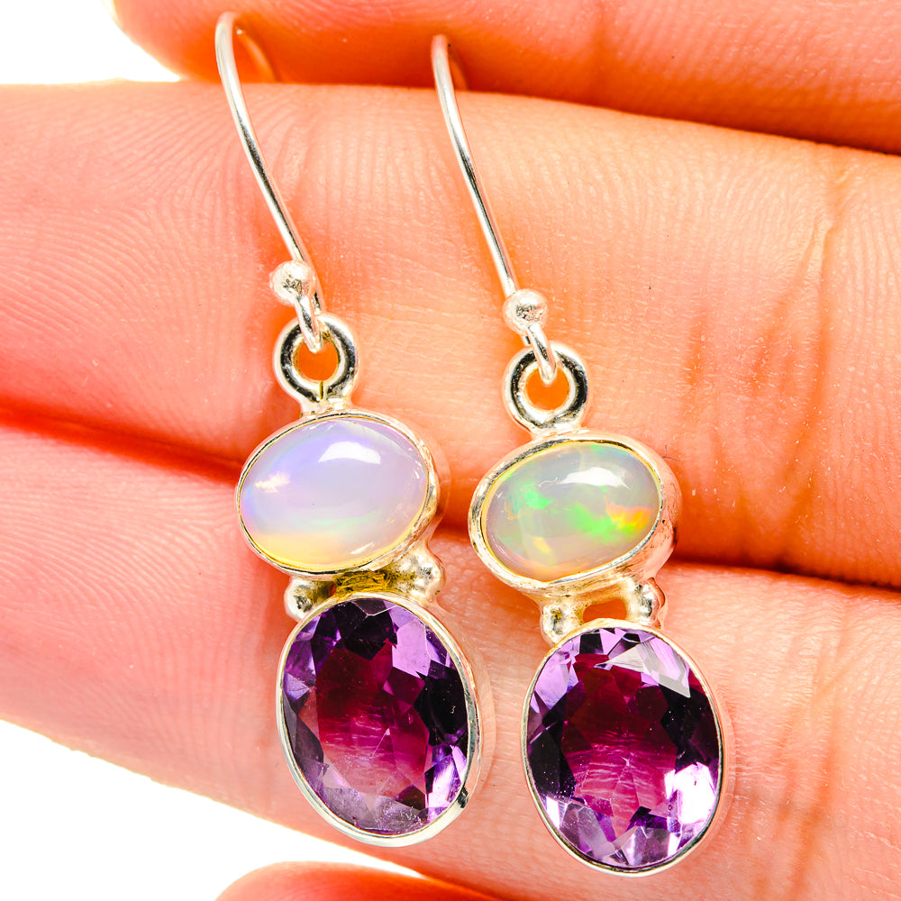 Amethyst Earrings handcrafted by Anasilvercos - EARR422044