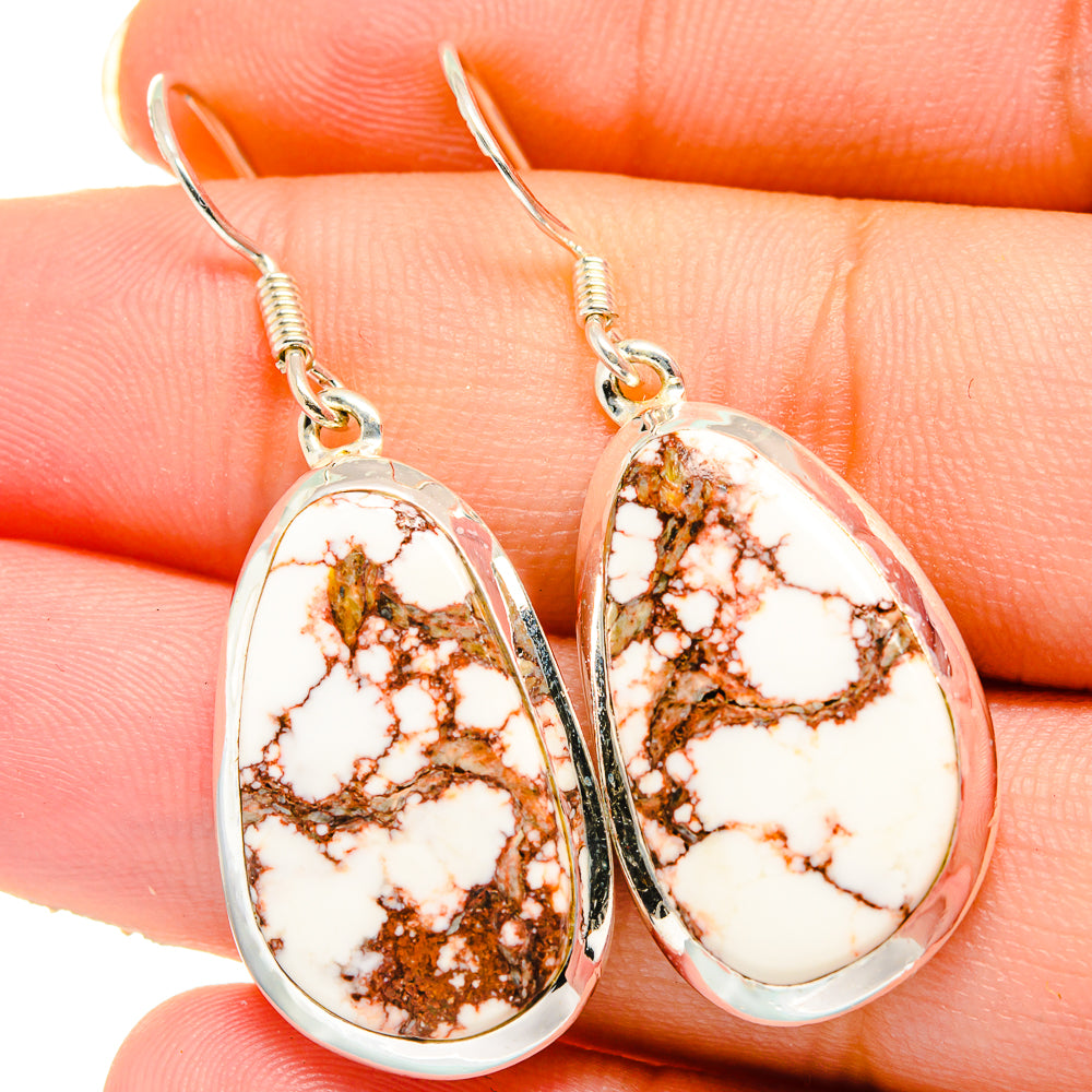 Wild Horse Jasper Earrings handcrafted by Anasilvercos - EARR422050