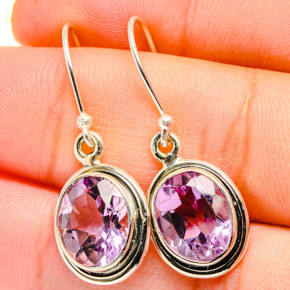 Amethyst Earrings handcrafted by Anasilvercos - EARR422057