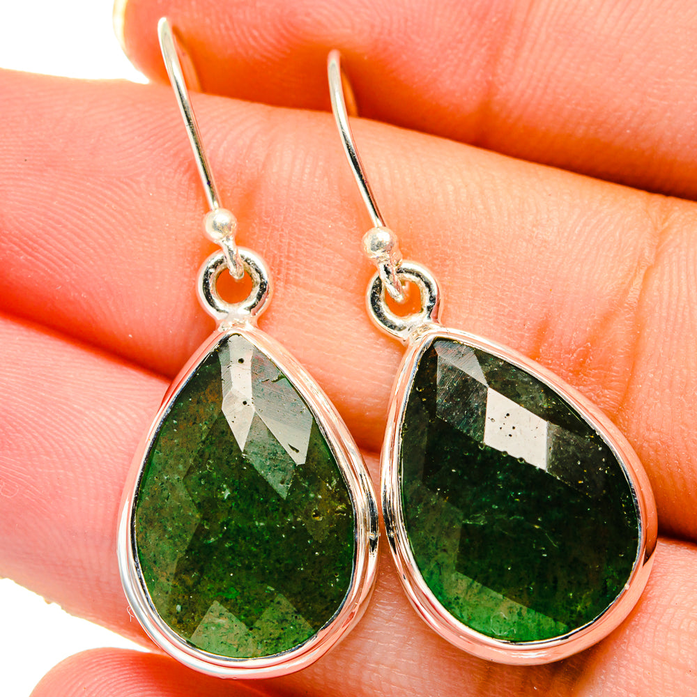 Green Aventurine Earrings handcrafted by Anasilvercos - EARR422059
