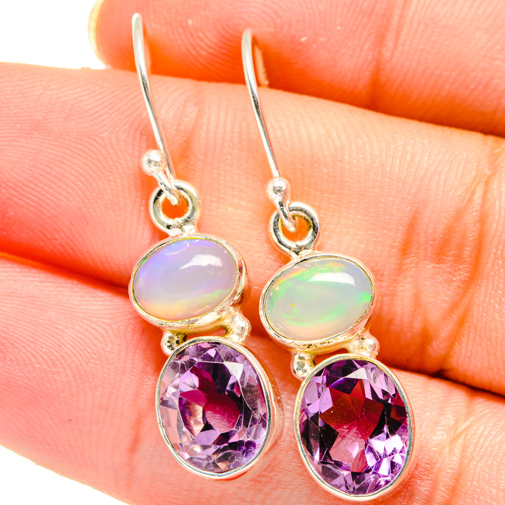 Amethyst Earrings handcrafted by Anasilvercos - EARR422064