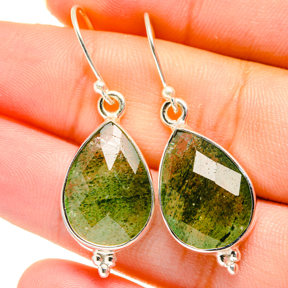 Green Aventurine Earrings handcrafted by Anasilvercos - EARR422070