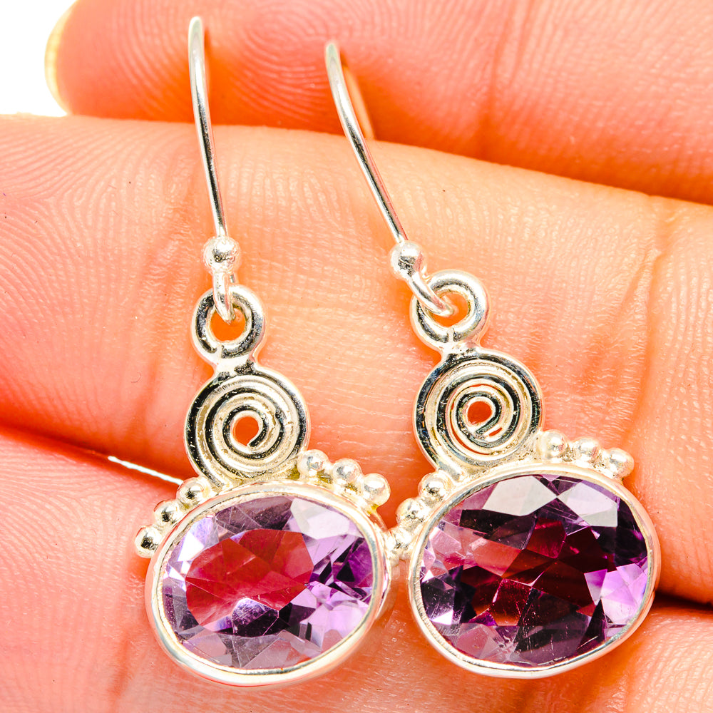 Amethyst Earrings handcrafted by Anasilvercos - EARR422079