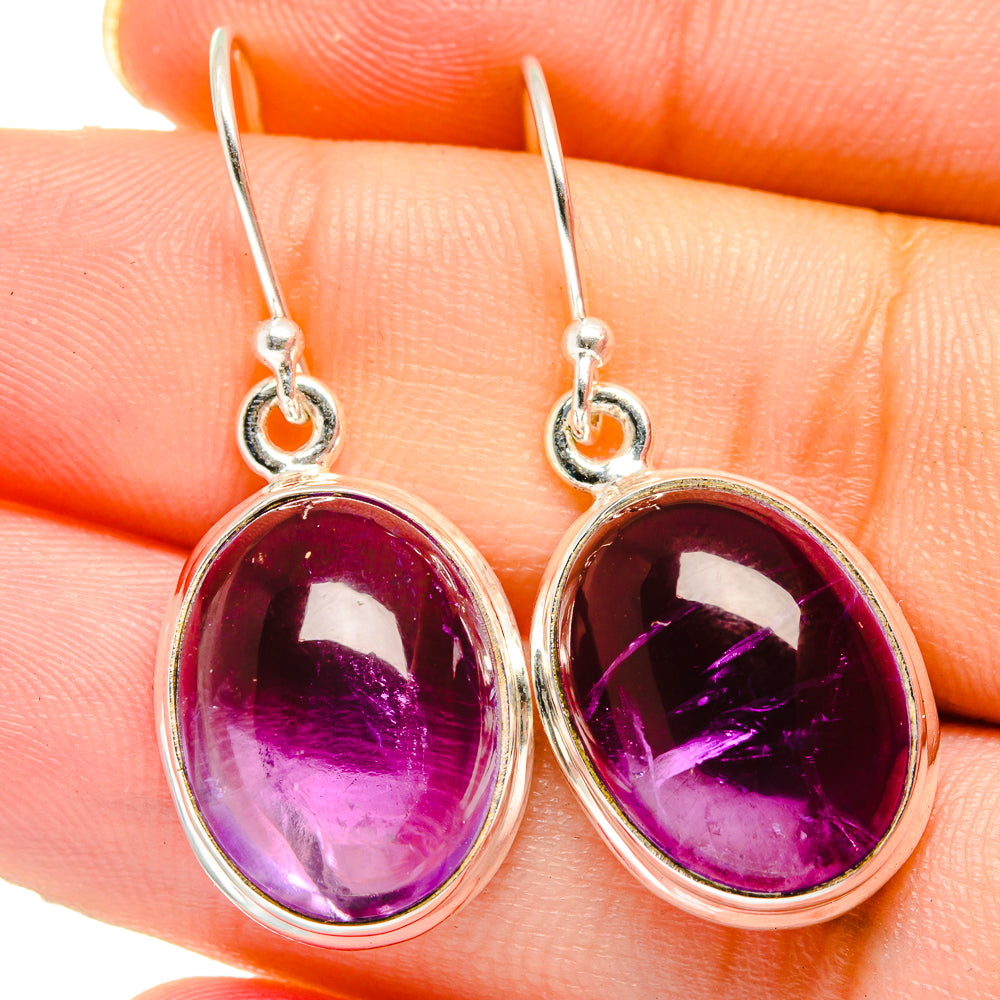 Amethyst Earrings handcrafted by Anasilvercos - EARR422086