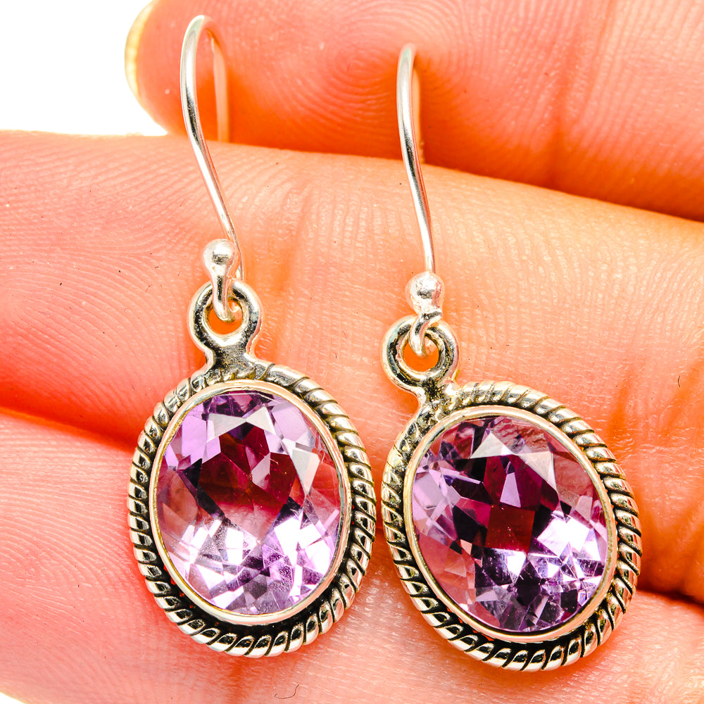Amethyst Earrings handcrafted by Anasilvercos - EARR422087