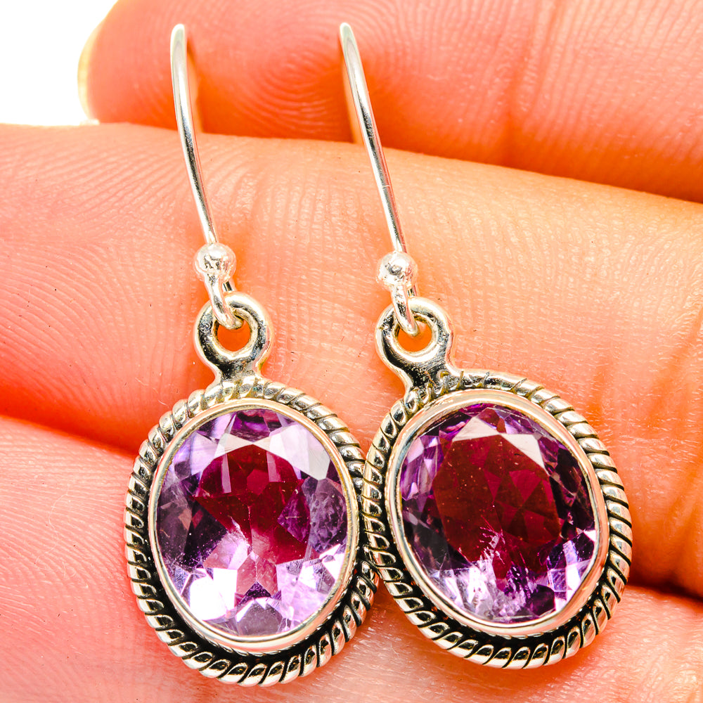 Amethyst Earrings handcrafted by Anasilvercos - EARR422100
