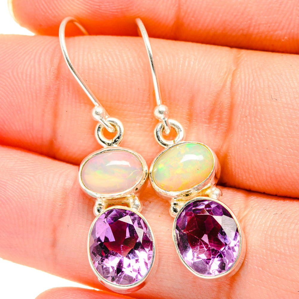 Amethyst Earrings handcrafted by Anasilvercos - EARR422114