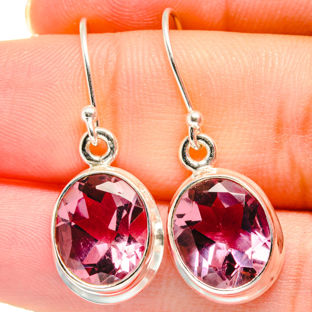 Color Change Alexandrite Earrings handcrafted by Anasilvercos - EARR422121