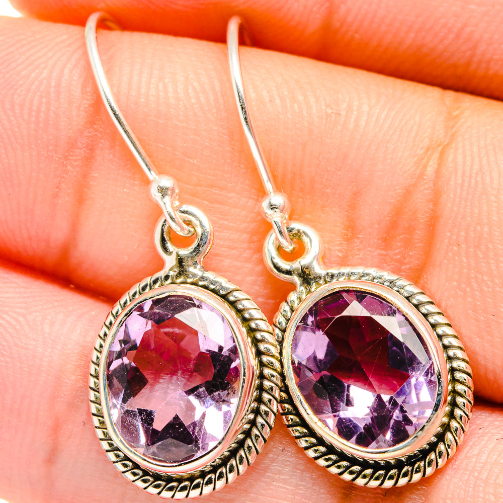 Amethyst Earrings handcrafted by Anasilvercos - EARR422122