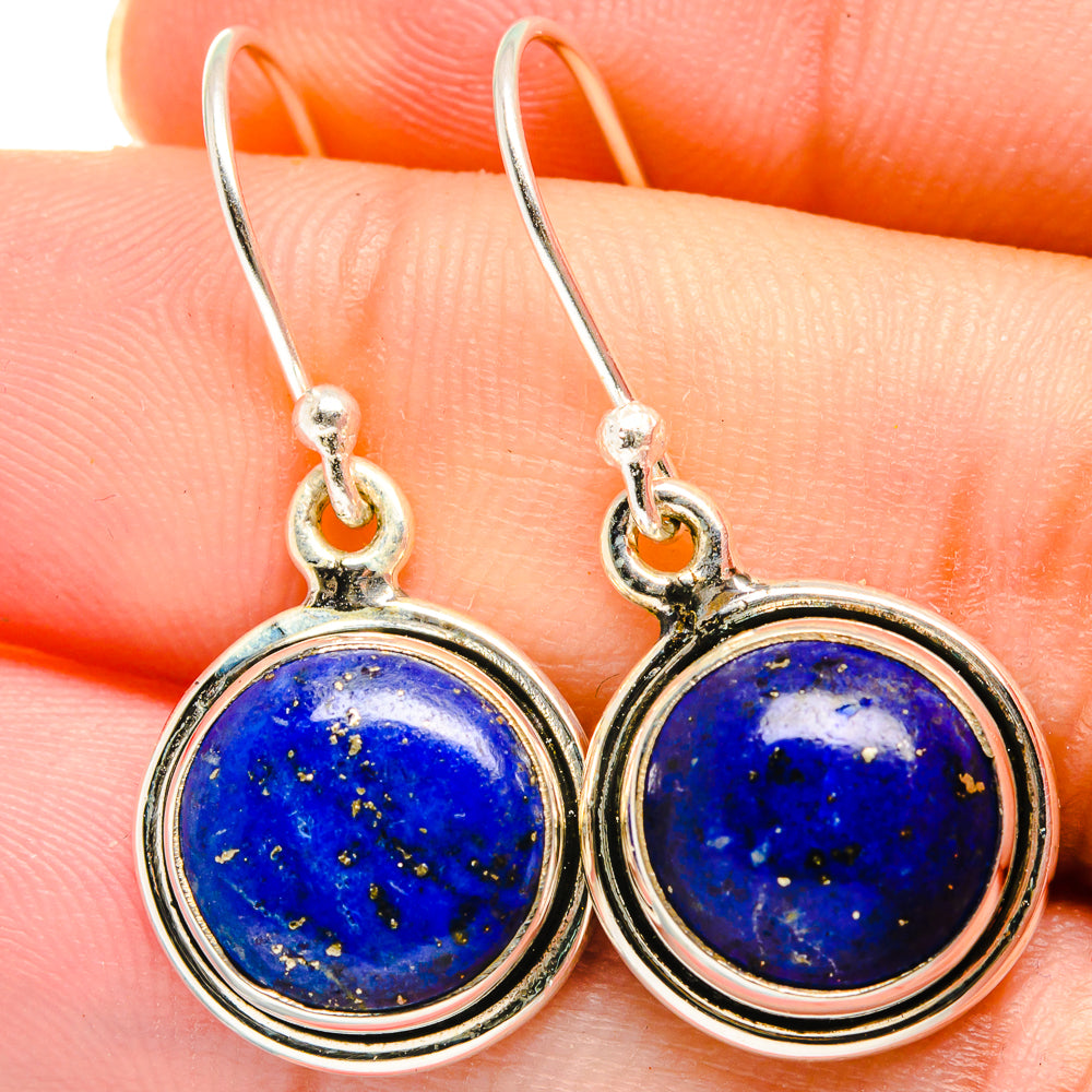 Lapis Lazuli Earrings handcrafted by Anasilvercos - EARR422123