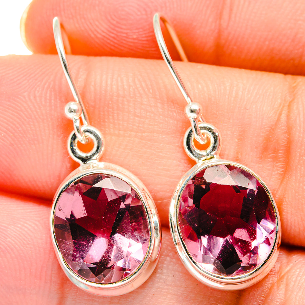Color Change Alexandrite Earrings handcrafted by Anasilvercos - EARR422126