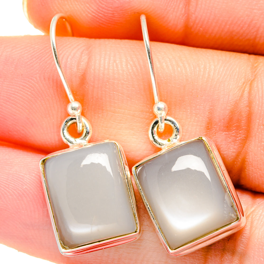Moonstone Earrings handcrafted by Anasilvercos - EARR422128