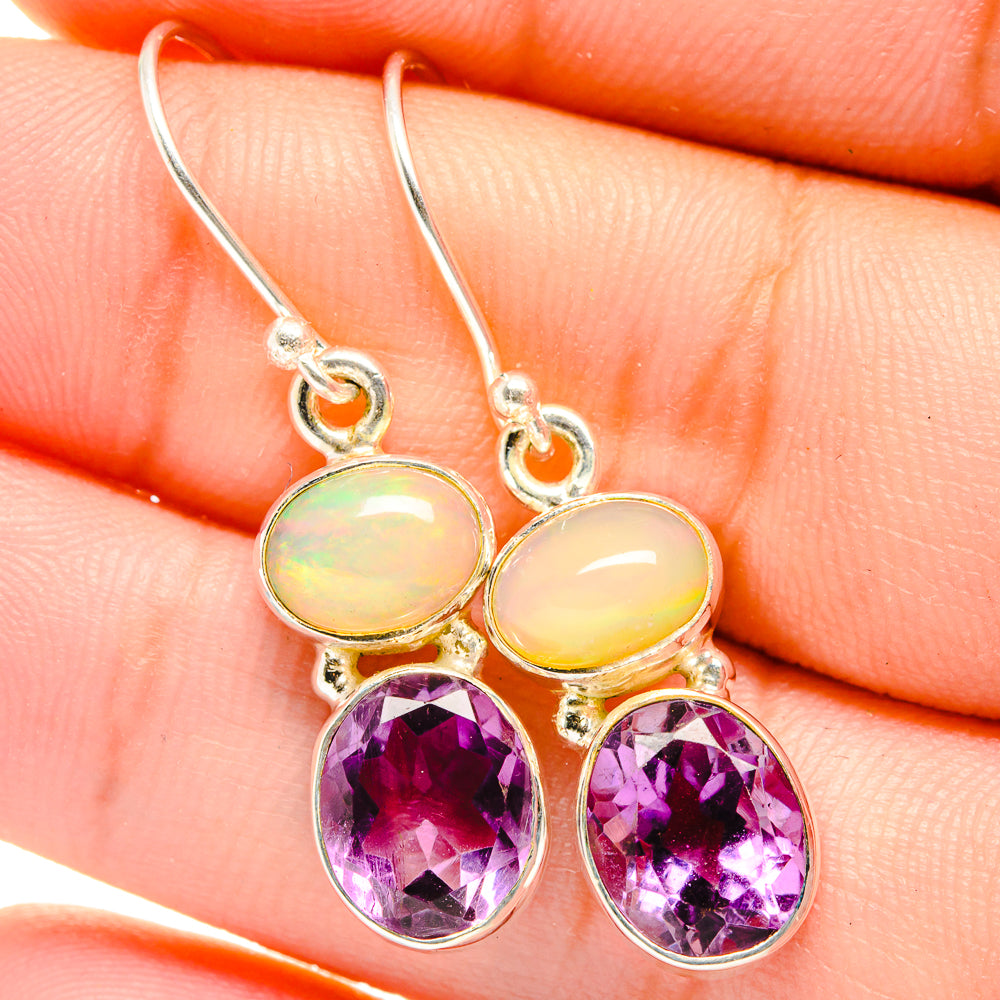 Amethyst Earrings handcrafted by Anasilvercos - EARR422133