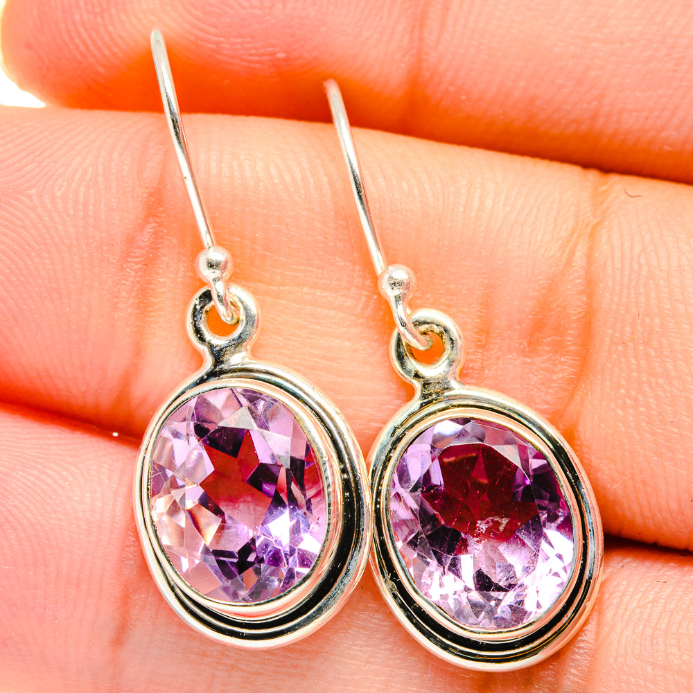 Amethyst Earrings handcrafted by Anasilvercos - EARR422143