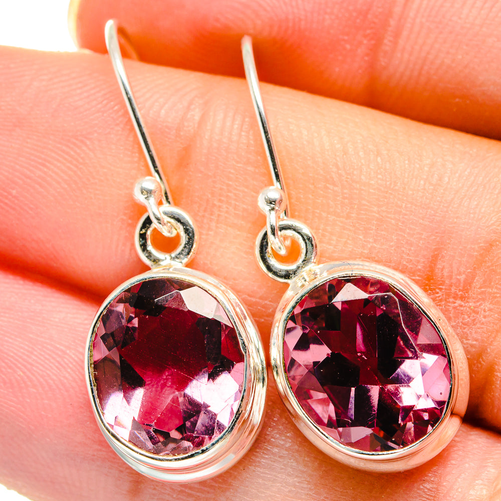 Color Change Alexandrite Earrings handcrafted by Anasilvercos - EARR422159