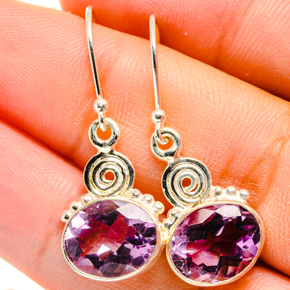 Amethyst Earrings handcrafted by Anasilvercos - EARR422166