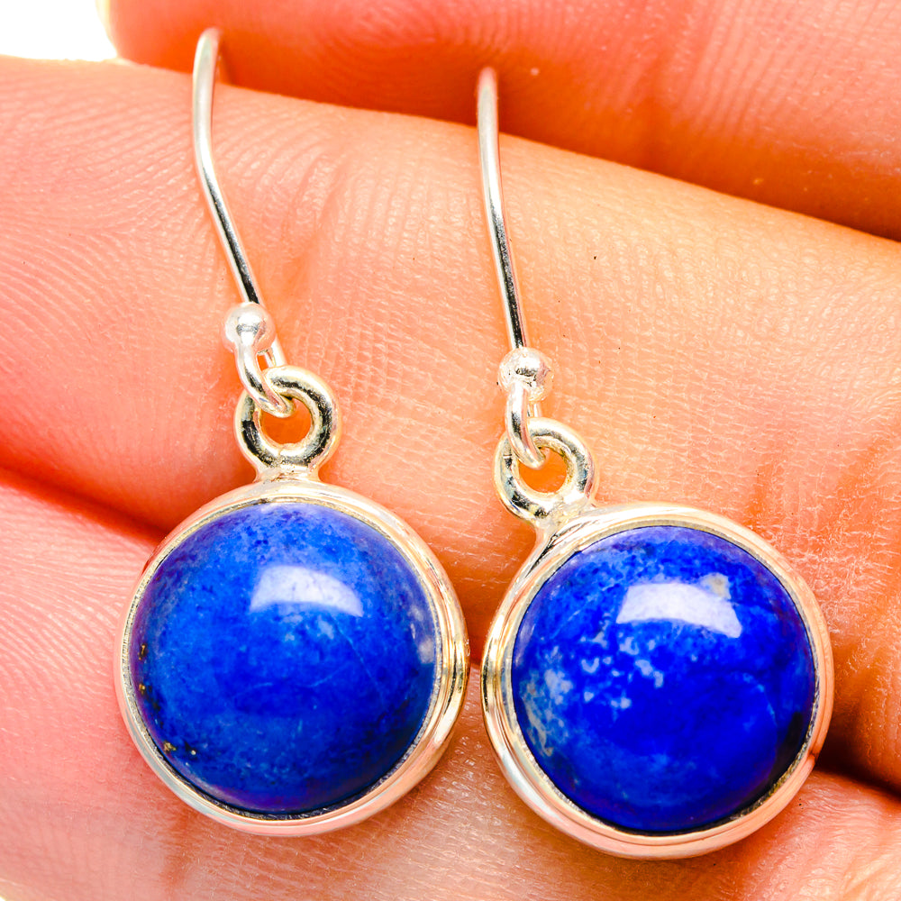 Lapis Lazuli Earrings handcrafted by Anasilvercos - EARR422167