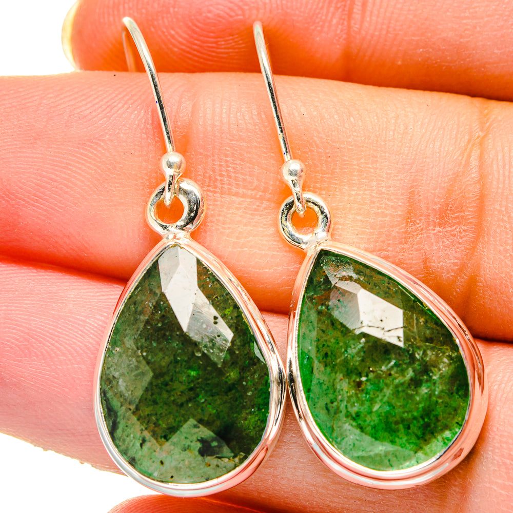 Green Aventurine Earrings handcrafted by Anasilvercos - EARR422169