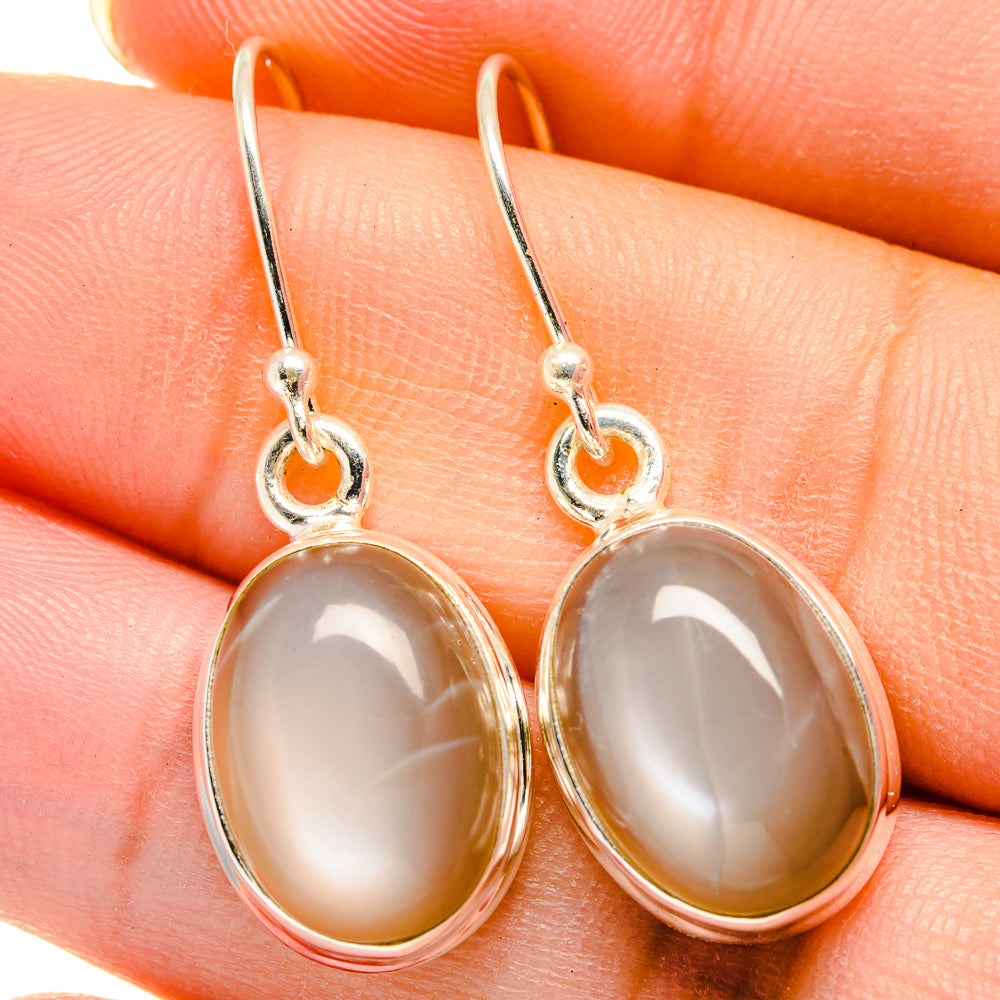 Moonstone Earrings handcrafted by Anasilvercos - EARR422173