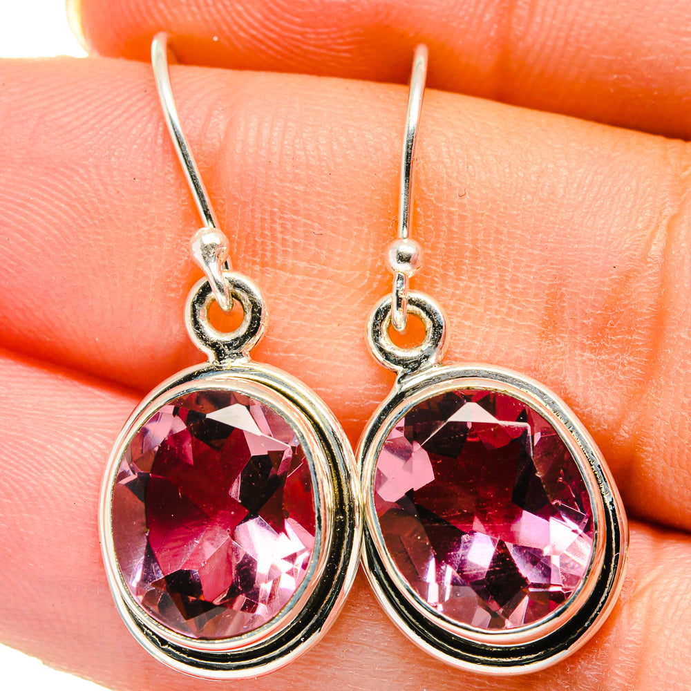 Color Change Alexandrite Earrings handcrafted by Anasilvercos - EARR422188