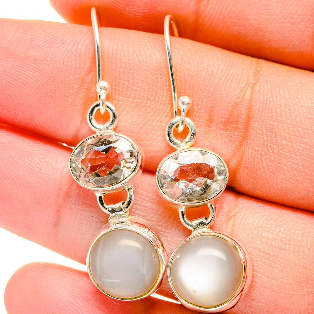 Moonstone Earrings handcrafted by Anasilvercos - EARR422191