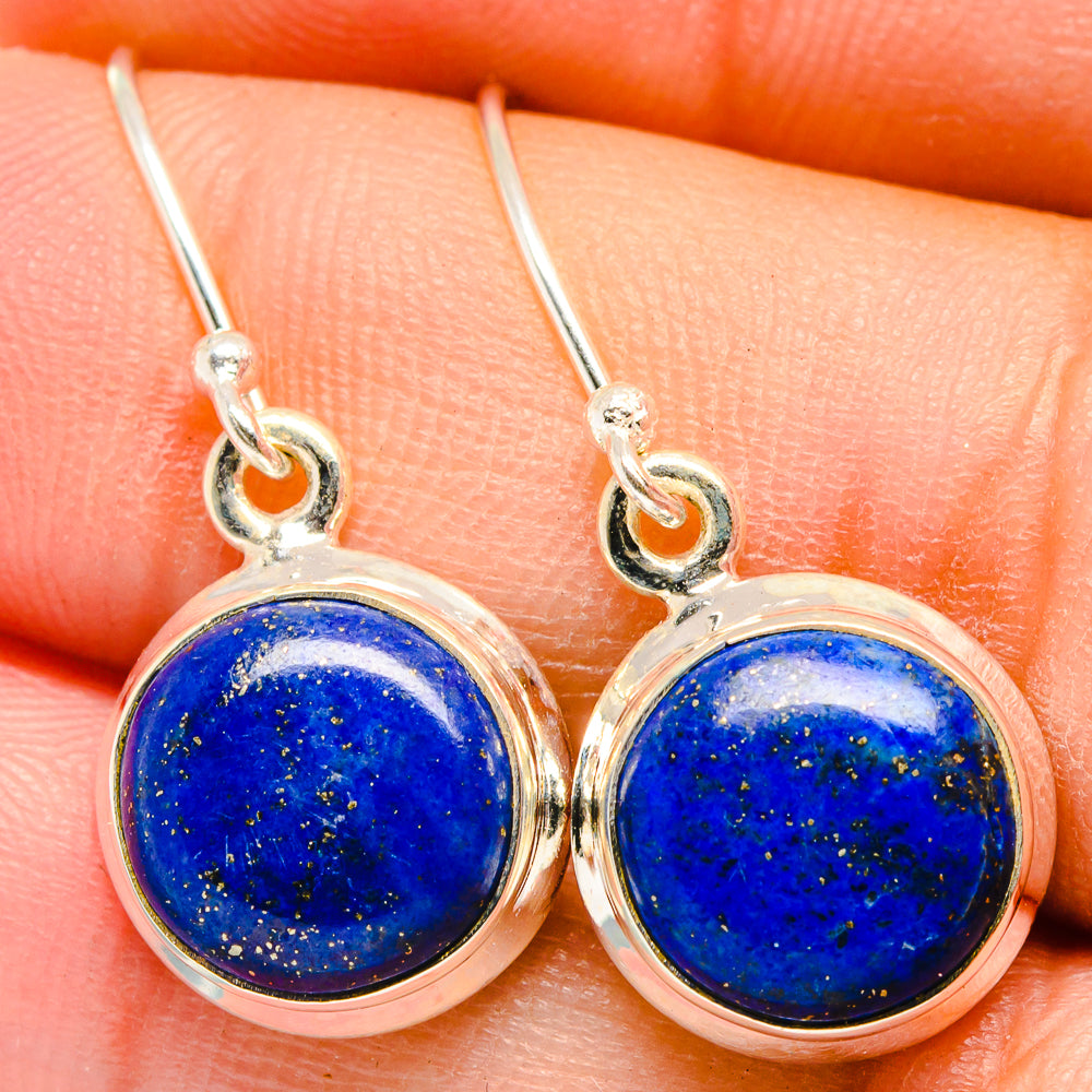 Lapis Lazuli Earrings handcrafted by Anasilvercos - EARR422197