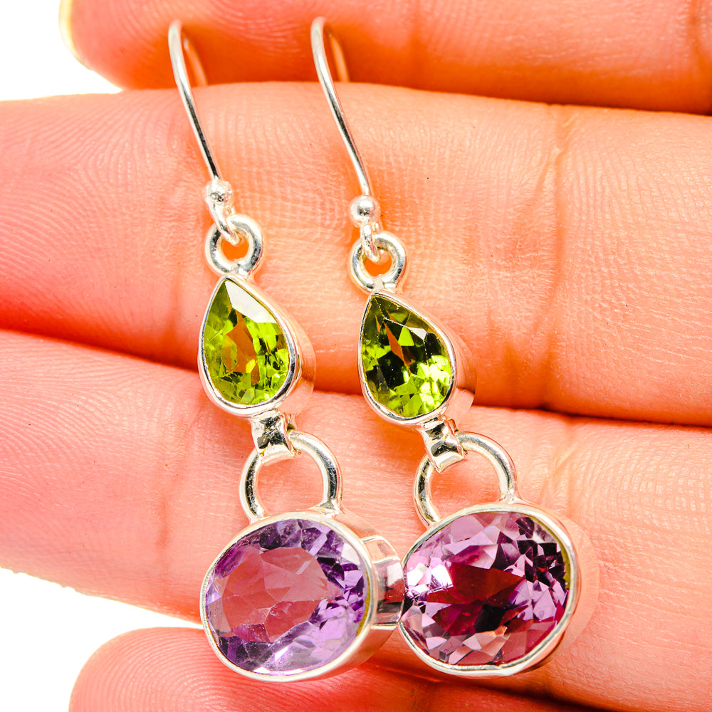 Amethyst Earrings handcrafted by Anasilvercos - EARR422209