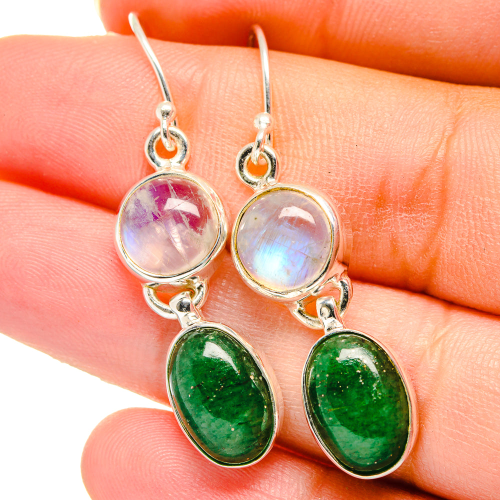 Green Aventurine Earrings handcrafted by Anasilvercos - EARR422210